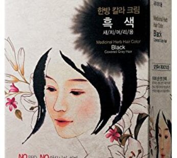 Daeng Gi Meo Ri ? Korean Herbal Hair Dye Color Cream [Black] – PPD-Free Gray Coverage, Hair Protection, High-Keratin Formula, 8.47 Oz