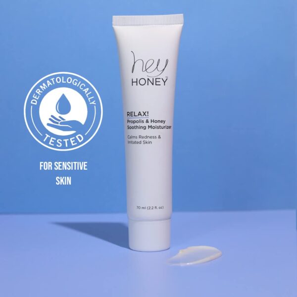 Hey Honey Skincare Relax, Fast Acting Rosacea Treatment & Redness Relief - Dermatologically Tested Calming Moisturizer For Sensitive Skin Oil- Free wi - Image 3