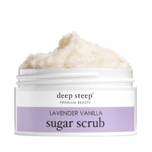 Deep Steep Sugar Scrub, Lavender Vanilla, 8 Ounce - Image 1