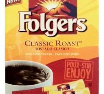 (3 Pack) Folgers Classic Roast Instant Coffee Crystals, 7-Count