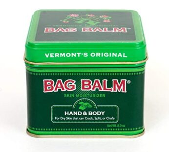 Bag Balm Vermont’s Original for Dry Chapped Skin Conditions 8 Ounce Tin