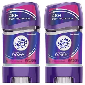 Lady Speed Stick 48HR Antiperspirant Deodorant Gel Fresh Fusion 2.30 oz (Pack of 2) - Image 1