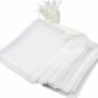TamBee 100 Pack Disposable Tea Filter Bags Empty Muslin Drawstring Seal Filter Tea Bags Drawstring Herb Loose Tea bag (1.97"X2.76" / 5cm X 7cm)