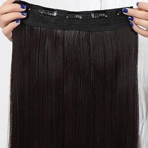 S-noilite 30"/29" Straight Curly 3/4 Full Head One Piece 5clips Clip in Hair Extensions Long Poplar Style for Women Gifts 22colors (30" - Straight, da - Image 5