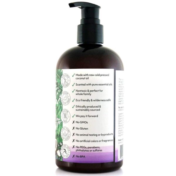 Coco Fiji Face & Body Lotion Infused With Coconut Oil | Lotion for Dry Skin | Moisturizer Face Cream & Massage Lotion for Women & Men | Lavender 12 oz - Image 3
