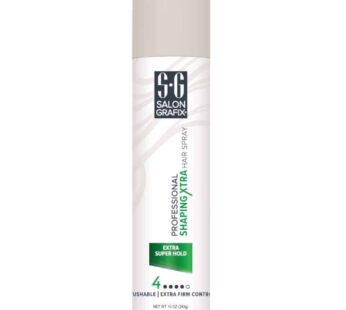 Salon Grafix Profession Shaping Hairspray, Extra Super Hold 4, 10 Oz (Pack of 3)