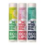 Eco Lips Bee Free Variety Pack Vegan Lip Balm | Candelilla Wax, Cocoa Butter & Coconut Oil Lip Care. Soothe & Moisturize Dry, Chapped Lips - 100% Plas