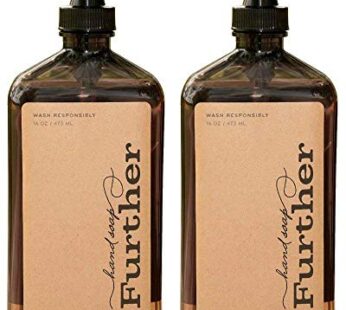 Further Glycerin Hand Soap, 16 Fluid Ounces (Pack of 2) – Sustainable, Natural Liquid Soap