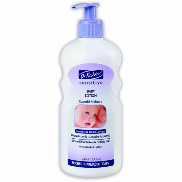 Dr. Fischer Sensitive Skin Baby Lotion, Natural and Calming for Newborns, Babies and Toddlers.