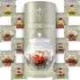 Teabloom Jasmine Flowering Tea ? Hand Tied Green Tea Leaves + Jasmine Blossoms Flowering Tea Creations ? Blooming Tea Gift Set ? 12-Pack, 36 Steeps, M