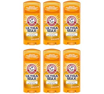 ARM & HAMMER ULTRAMAX Anti-Perspirant Deodorant Invisible Solid Unscented 2.60 oz (6-Pack)