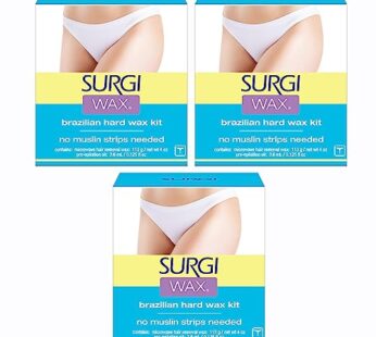 Surgi-wax Brazilian Waxing Kit For Private Parts, 4-Ounce Boxes (Pack of 3)