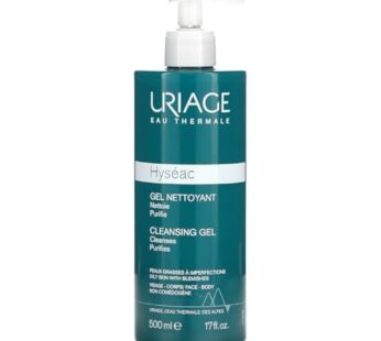 Uriage Hyseac Cleansing Gel | Gentle Face & Body Wash for Oily to Combination Skin Prone to Acne | Hydrating Cleansing Gel that Eliminates Impurities