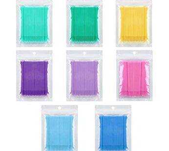 800 PCS Disposable Micro Brushes Applicator, Micro Swabs Mascara Wands for Eyelash Extensions Tbestmax