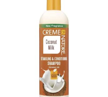 Shampoo with Coconut Milk by Creme of Nature, Detangling and Conditioning Formula for Normal Hair, 12 Fl Oz