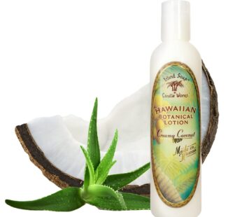 Island Soap and Candle Works Botanical Coconut Scented Body Lotion for Men and Women – Paraben Free Body Moisturizer – Hydrating Hawaiian Skincare – C