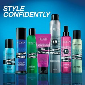 Redken Thermal Spray 11 Low Hold | Thermal Smoothing Holding Spray | For All Hair Types | Provides a Smooth, Silky & Frizz-Free Blow-Dry Finish | Mild - Image 6