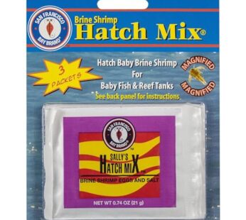 San Francisco Bay Brand Brine Shrimp Eggs Hatch Mix, 3 Pack 0.74-Ounce (21 Gram) Pouches | Excellent Food Source Baby Aquarium Fish Artemia Replacemen