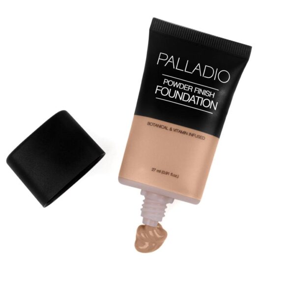 Palladio Powder Finish Liquid Foundation, Natural Matte Appearance, Reduces Fine Lines, Covers Large Pores, Hides Imperfections, All Day Wear, Sheer t - Image 3