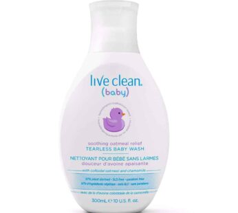 Live Clean Baby Soothing Oatmeal Relief Tearless Wash, 10 oz.