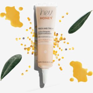 Hey Honey Trick And Treat Active Propolis Cream Concealer, Light To Medium Tone, 0.5 Fl Oz - Image 8