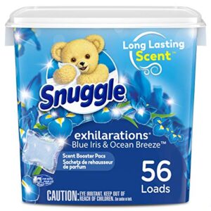 Snuggle Exhilarations In Wash Laundry Scent Booster Pacs, Blue Iris & Ocean Breeze, 56 Count - Image 1