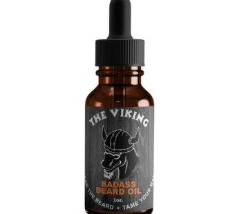 Badass Beard Care Beard Oil For Men – The Viking Scent, 1 oz – All Natural Ingredients, Keeps Beard and Mustache Full, Soft and Healthy