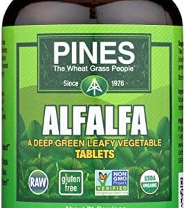 Pines Organic Alfalfa, 500 Count Tablets - Image 1