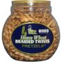 Utz Honey Wheat Braided Pretzel Twists ? 56 oz Barrel ? Sweet Honey Taste, Thick, Crunchy Pretzel Twists, Perfect for Dipping and Snacks, Zero Cholest