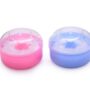 Colorsheng Pack of 2 Baby Body Cosmetic Powder Puff Sponge Box Case Container (Blue/Pink)