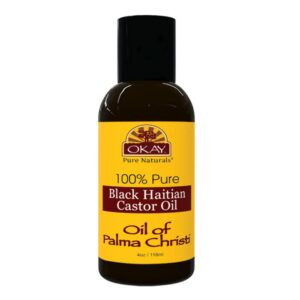 OKAY BLACK HAITIAN CASTOR OIL 4oz / 118ml - Image 1