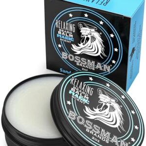 Bossman Relaxing Beard Balm - Beard Tamer, Relaxer, Thickener and Softener Cream - Beard Care Product - Made in USA (Magic Scent) - Image 1