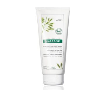 Klorane Ultra-Gentle Conditioner with Oat Milk, Suitable for the Entire Family, Paraben and Sulfate-Free, 6.7 oz.