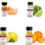 LorAnn SS 4 pack Citrus Flavor Mix ( tangerine Oil, Lime Oil, Lemon Oil. Orange Oil) - 1 dram bottle (.0125 fl oz - 3.7ml) Bottles