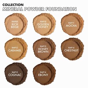 Ruby Kisses Mineral Pressed Powder Foundation, Medium to Full Coverage Natural Finish 0.35 Ounce (Cognac) - Image 7