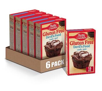 Betty Crocker Gluten Free Devil’s Food Cake Mix, 15 oz. (Pack of 6)