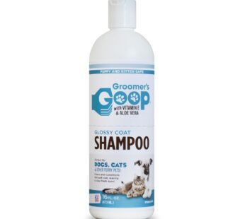Groomer’s Goop Glossy Coat Pet Shampoo – 16 oz Flip-Top Bottle