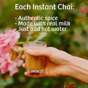 Tea India Chai Moments Masala Chai Tea Instant Latte Mix Flavorful Blend Of Premium Black Tea & Natural Ingredients Traditional Indian Caffeinated Tea - Image 2