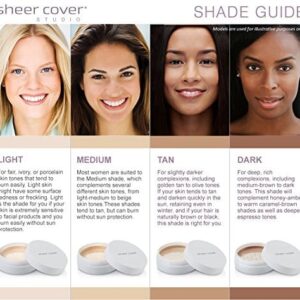 Sheer Cover Studio ? Conceal and Brighten Highlight Trio ? Two-Toned Concealers ? Shimmering Highlighter ? Light/Medium Shade ? With FREE Concealer Br - Image 7