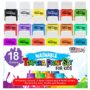 U.S. Art Supply 18 Color Children's Washable Tempera Paint Set - 2 Ounce Wide Mouth Bottles for Arts, Crafts and Posters