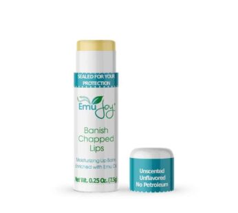 Emu Joy – Natural and Organic Emu Oil Lip Balm Hydrating Jumbo-Tube, Pocket-Size Unflavored & Unscented Lip Balm with Emu Oil – Best for Severely Chap