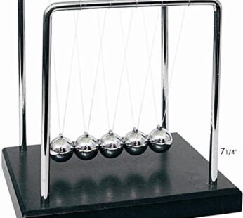 PowerTRC Newtons Cradle Balance Balls 7 1/4″ | Science Physics Gadget | Desk Toys & Accessories