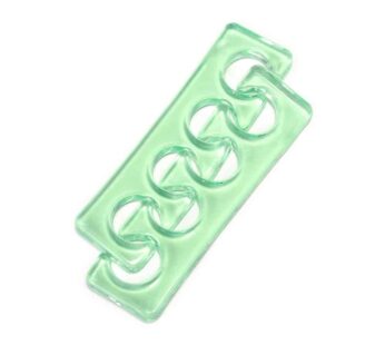 Toe Separators Flexible Soft Silicone Finger Toe Spacers for Nail Polish Pedicure Tools (Green)