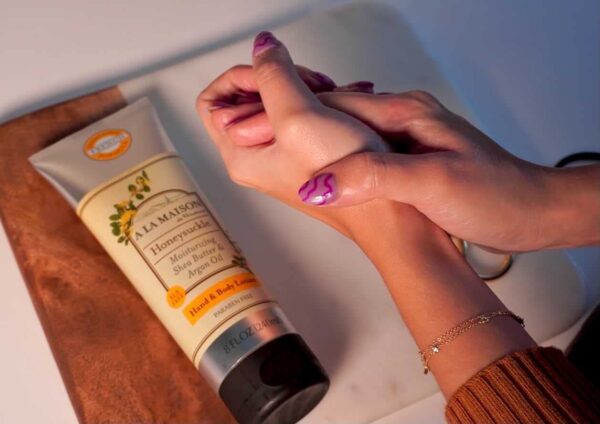 A LA MAISON Moisturizing Lotion, Honeysuckle - Uses: Hand and Body, Argan Oil, Pure Shea Butter, Essential Oils, Plant Based, Cruelty-Free, SLS and Pa - Image 5