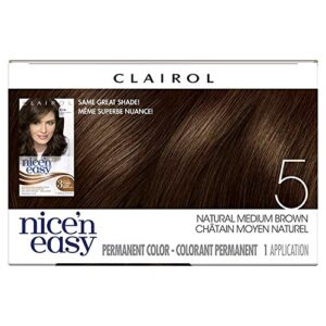 Clairol Nice'n Easy Liquid Permanent Hair Dye, 5 Medium Brown Hair Color, Pack of 3 - Image 8