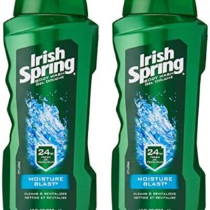 Irish Spring Moisturizing Men's Body Wash Shower Gel, Moisture Blast - 18 Fluid Ounce (2 Pack) - Image 11