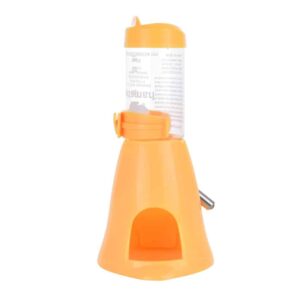 Hamster Automatic Water Bottle Drinking Feeder Dispenser Bottle 80ML with Food Feeder Station bowl Pet Container for Small Animals(Yellow) - Image 6