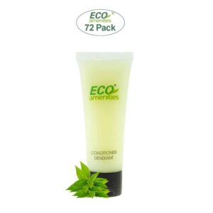 ECO amenities Travel Size Conditioner - 72 Pack, 1 oz Small Tubes, Green Tea Scent, Bulk Toiletries, Individually Packaged Hair Care Samples, Mini Con - Image 2