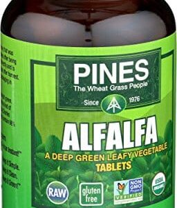 Pines Organic Alfalfa, 500 Count Tablets - Image 2