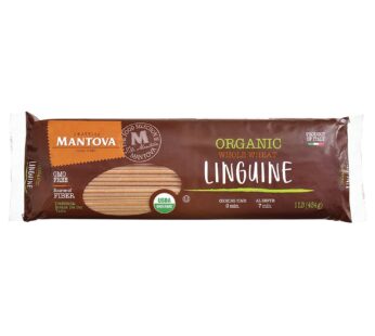Mantova Italian Organic Linguine Whole Wheat Pasta, 1-Pound Bags (Pack of 6)
